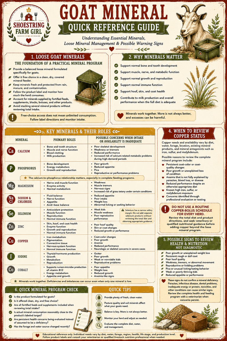 10 Minerals Your Goats Might Be Short On
